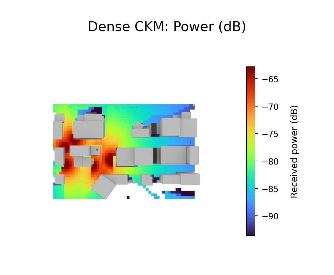 Dense CKM received power map