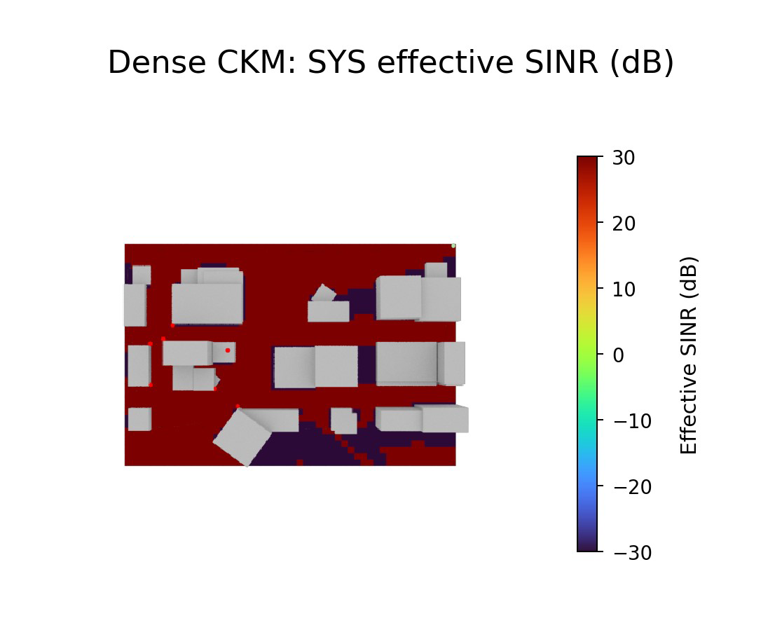 Dense CKM effective SINR map